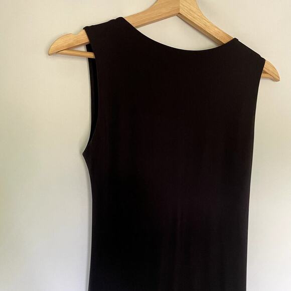 Cotton-On black maxi dress open back high neckline women's size S pencil skirt - Picture 2 of 7